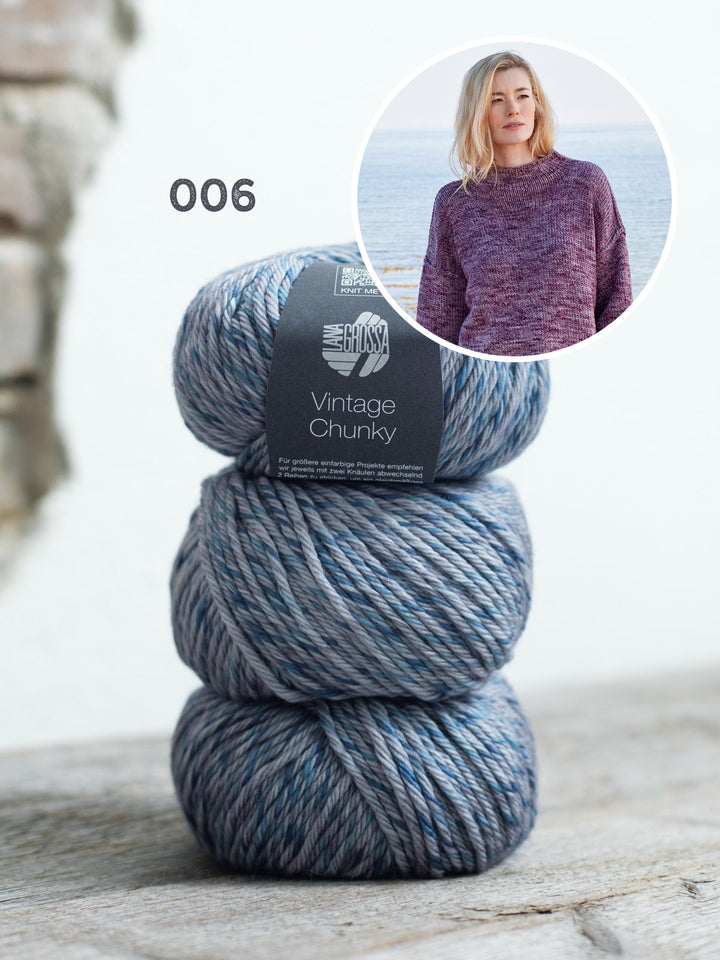 Strickpaket Vintage Chunky Oversized Pullover