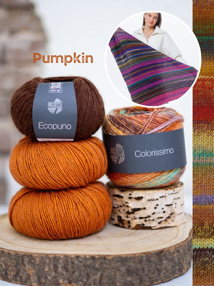 Strickpaket Colorissimo & Ecopuno Dreieckstuch