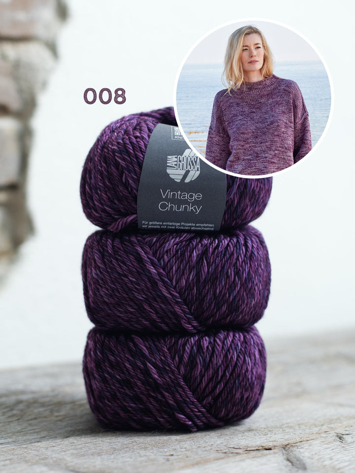 Strickpaket Vintage Chunky Oversized Pullover