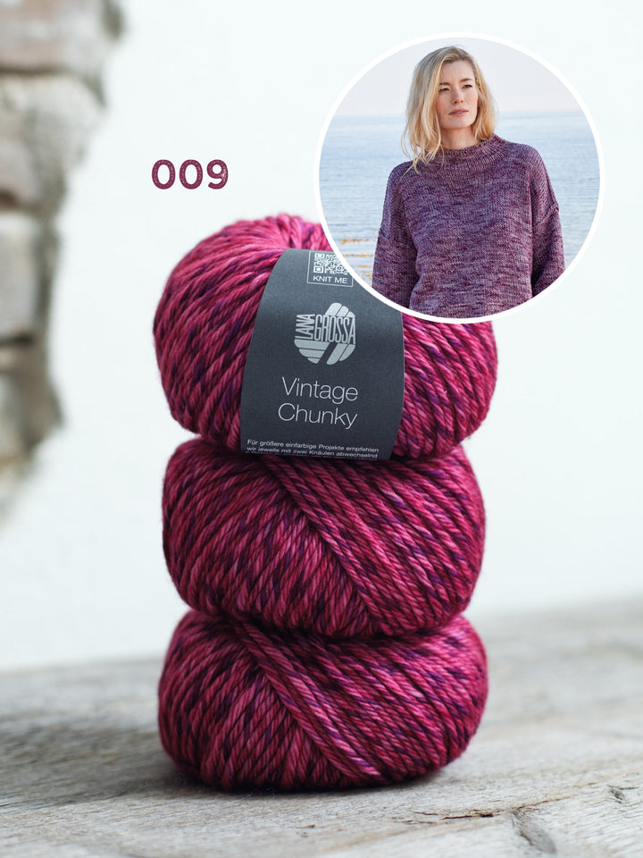 Strickpaket Vintage Chunky Oversized Pullover
