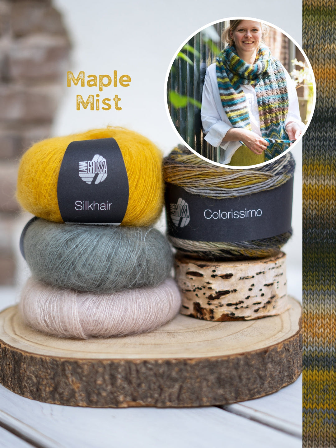 Strickpaket Colorissimo & Silkhair Tuch