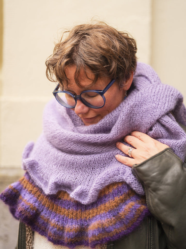 Strickpaket Gigante und Superkid Seta Tuch mit Volante - Tanja Steinbach