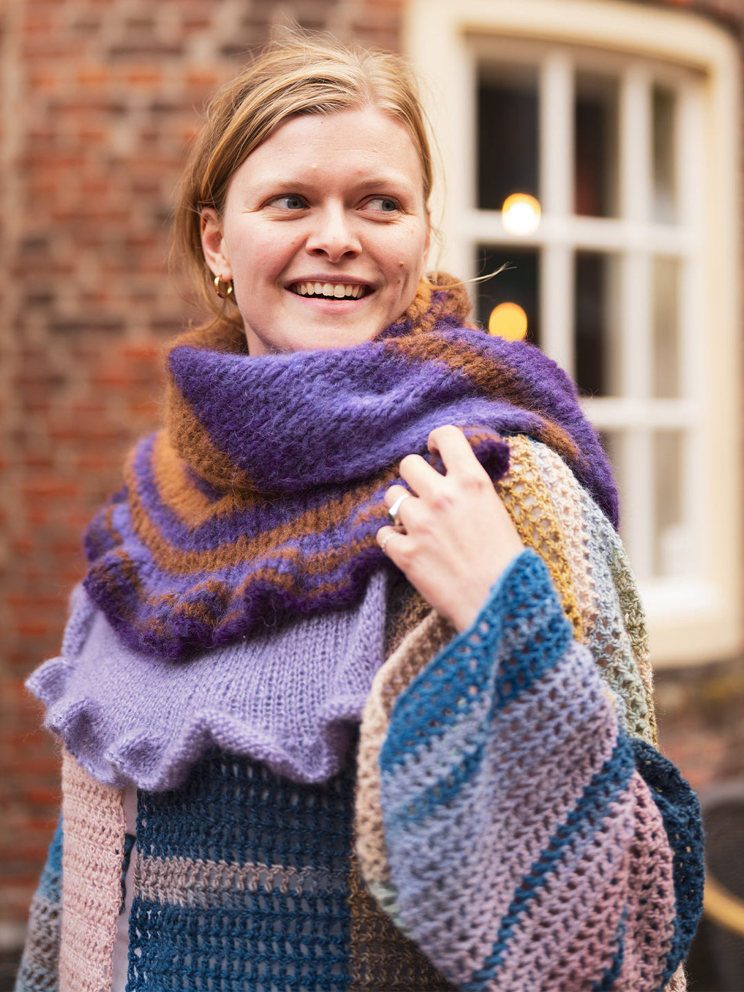 Strickpaket Gigante und Superkid Seta Tuch mit Volante - Tanja Steinbach