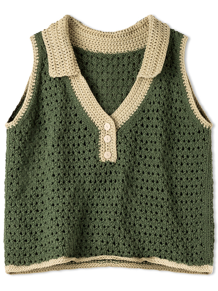 Strickpaket Promessa Top mit Polokragen