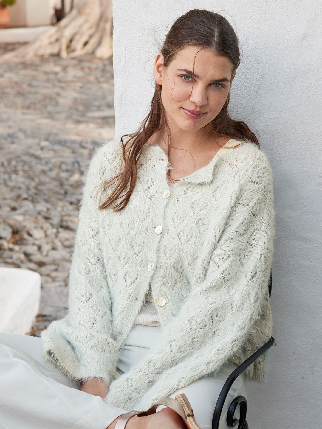 Strickpaket Finito Jacke mit Herzmuster
