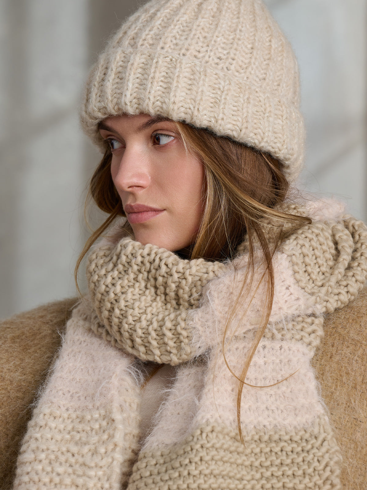 Strickpaket Alpaca Air Oversize-Jacke mit Streifen - 36/38 / Lana Grossa  Design