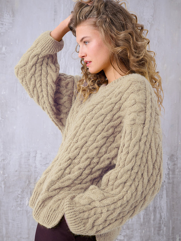 Strickpaket Cozy Cable Sweater