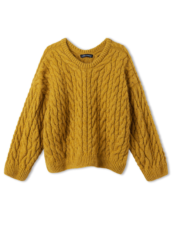Strickpaket Cozy Cable Sweater