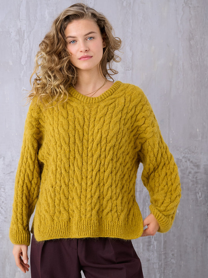 Strickpaket Cozy Cable Sweater