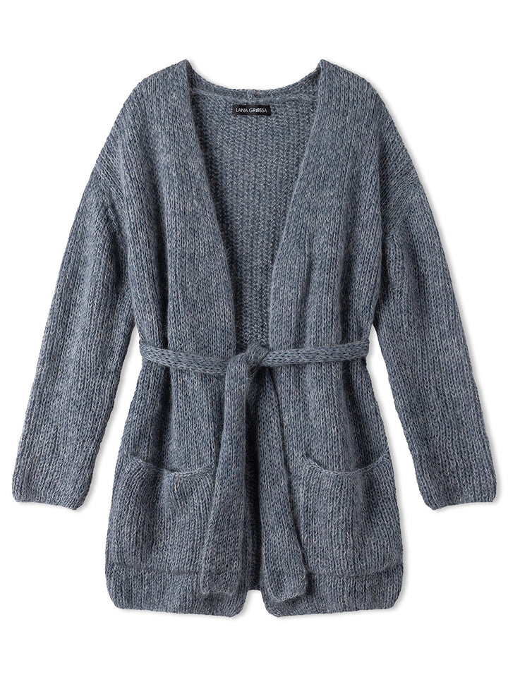 Strickpaket Alta Moda Cotolana Silkhair Jacke mit Gürtel