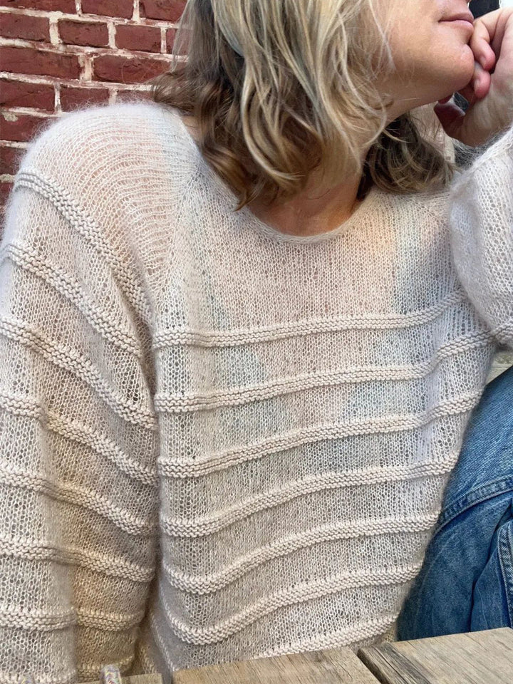 Strickpaket Charles Sweater - Kolibri by Johanna
