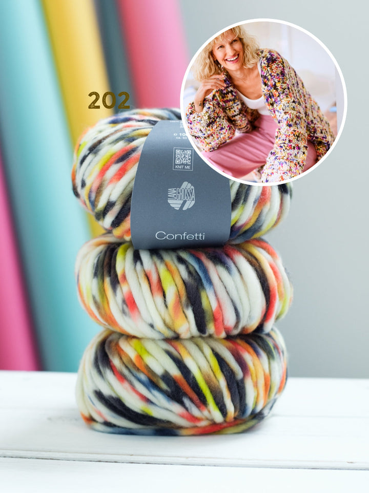 Strickpaket Confetti Jacke