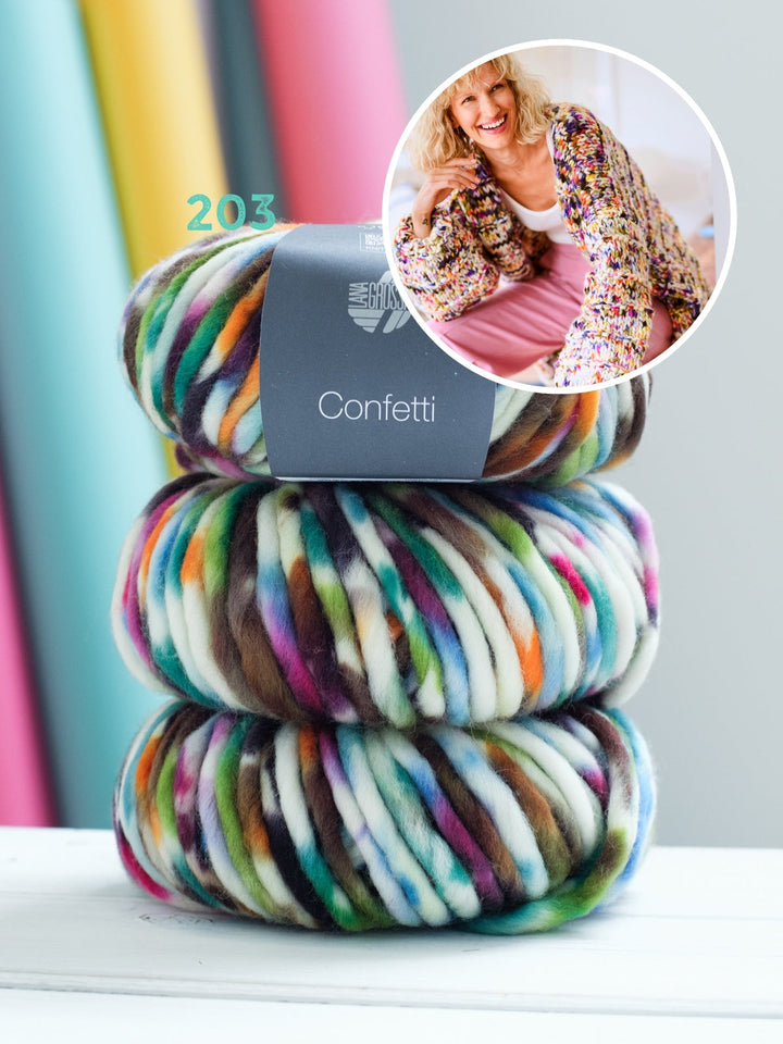 Strickpaket Confetti Jacke