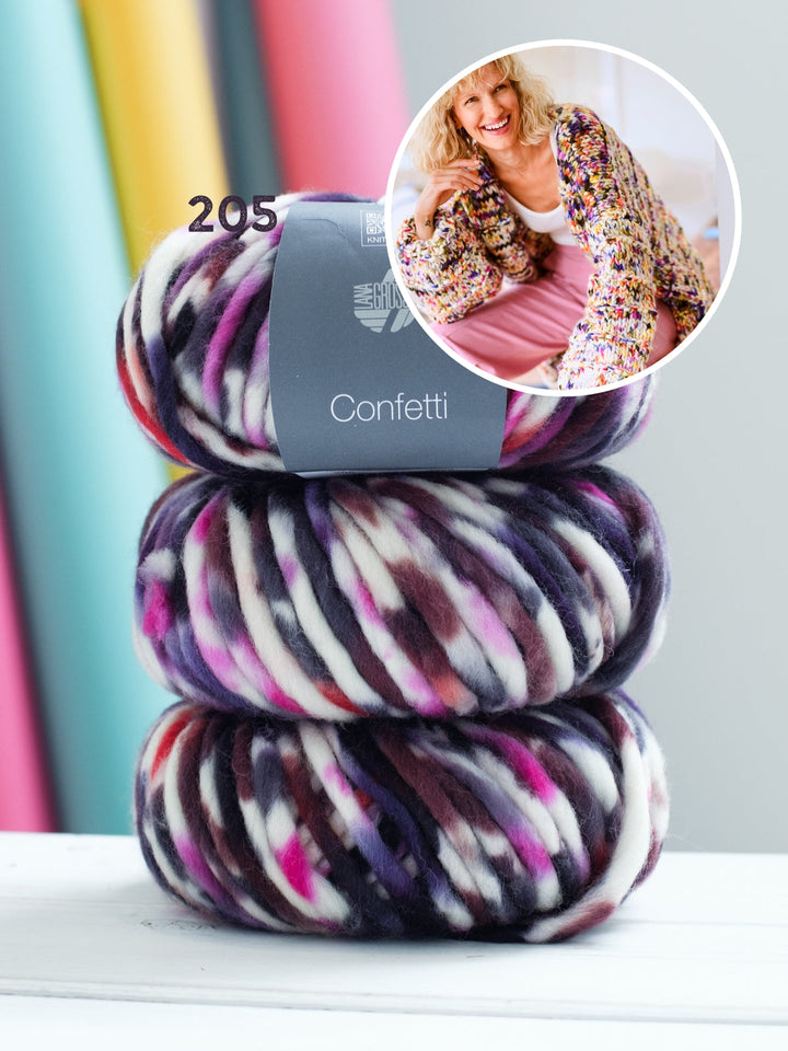 Strickpaket Confetti Jacke