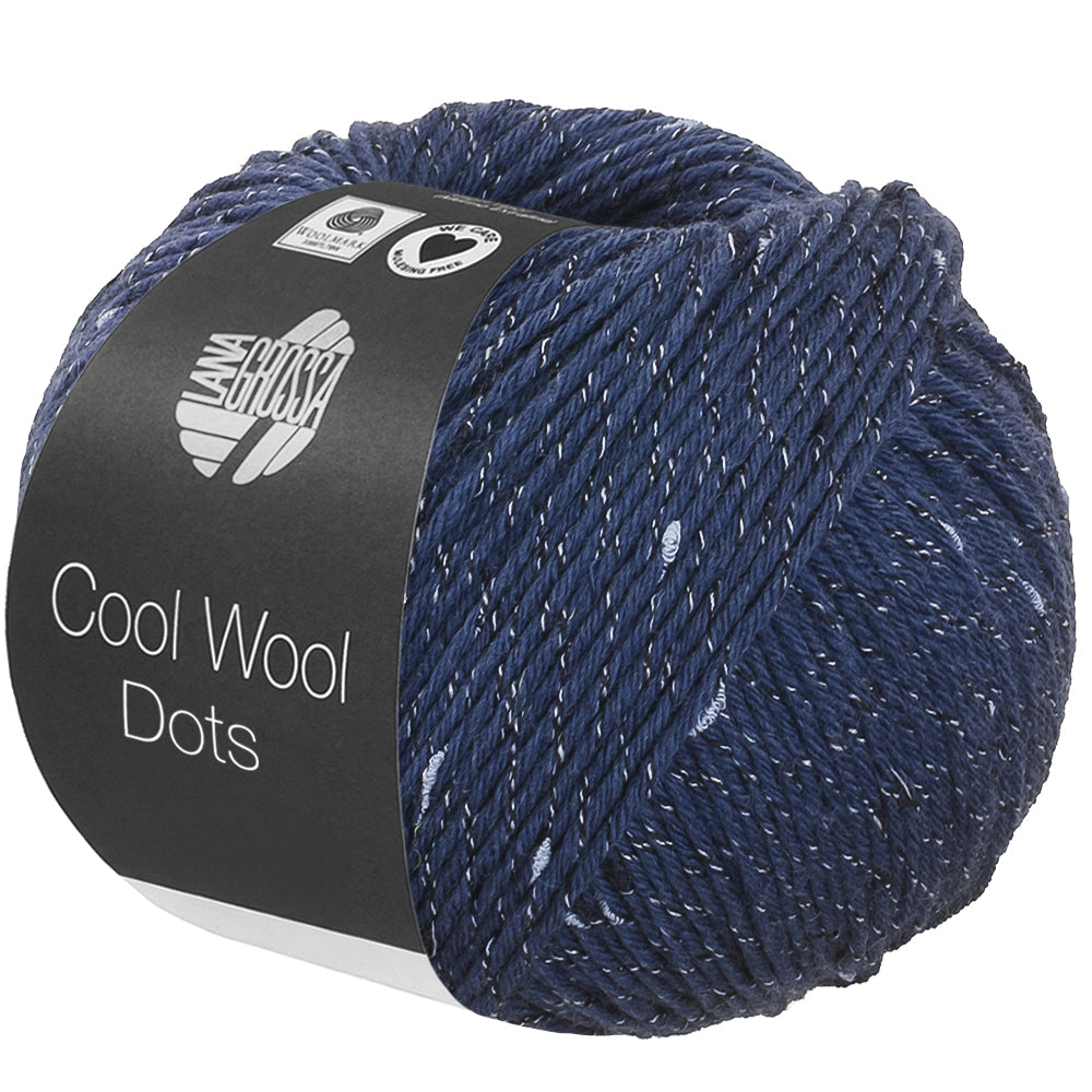 Cool Wool Dots 002 Dunkelblau