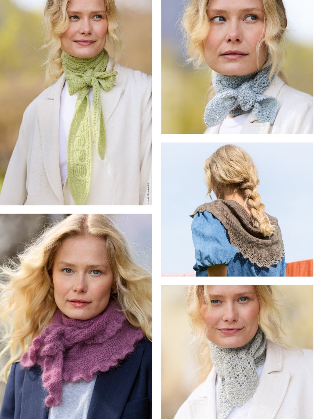 Strick- und Häkelpaket kleine Schals
