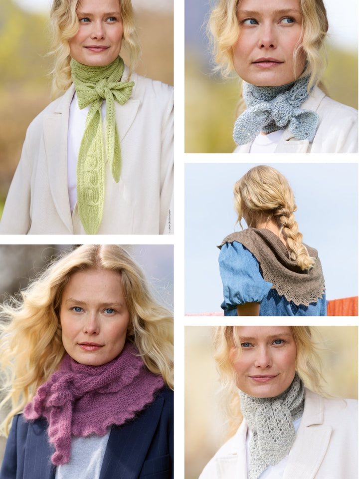 Strick- und Häkelpaket kleine Schals