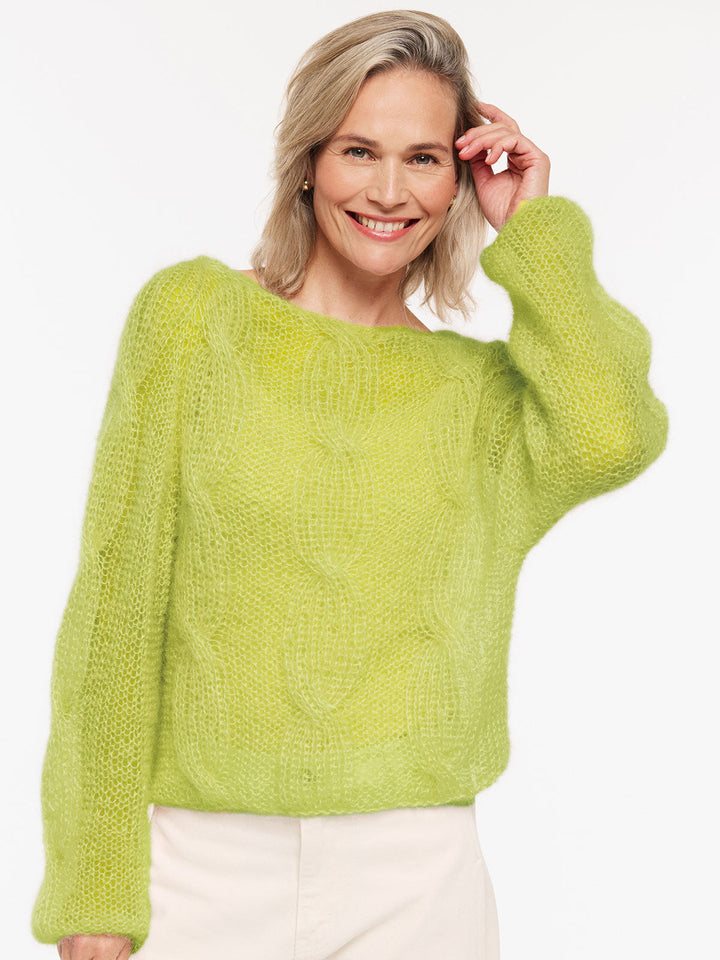 Strickpaket Giulia Zopf-Pullover