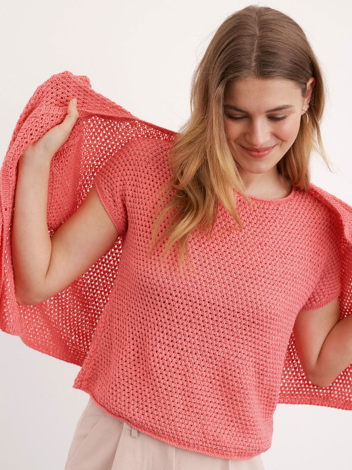 Strickpaket Campo Shirt im Reismuster