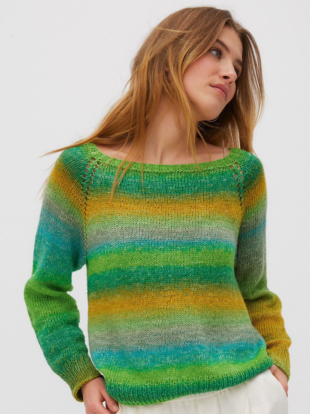 Strickpaket Cotonella Top-down Pullover