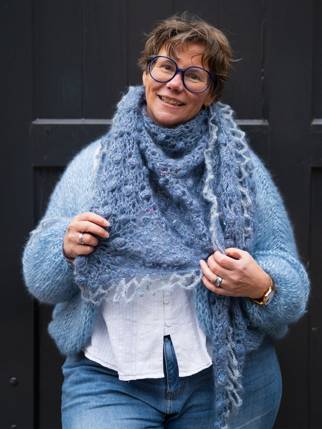 Häkelpaket Natural Superkid Tweed Tuch