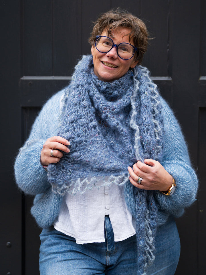 Häkelpaket Natural Superkid Tweed Tuch