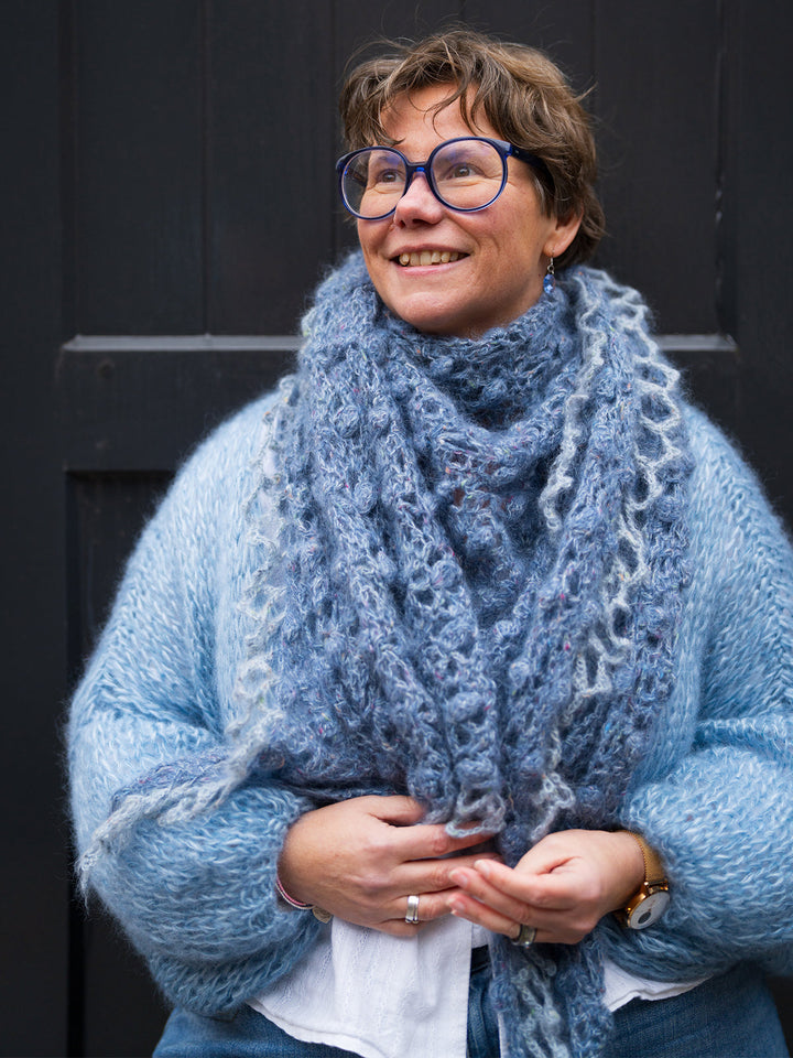 Häkelpaket Natural Superkid Tweed Tuch