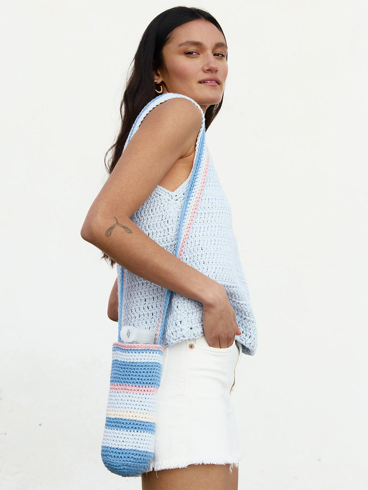 Häkelpaket Natural Cotton Flaschen-Tasche