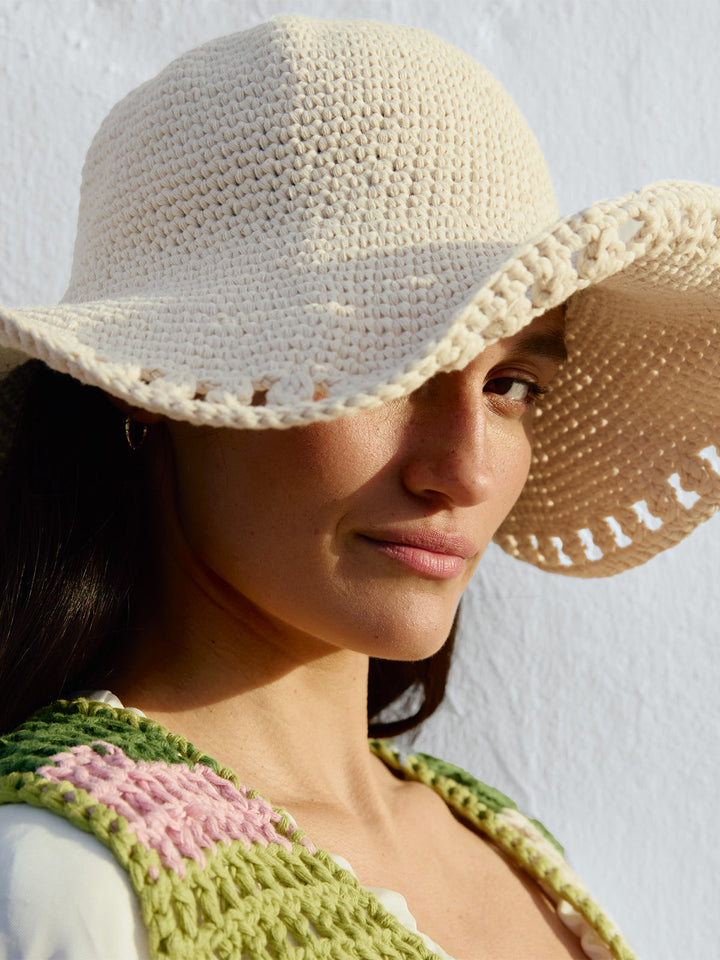Häkelpaket Natural Cotton Strandhut