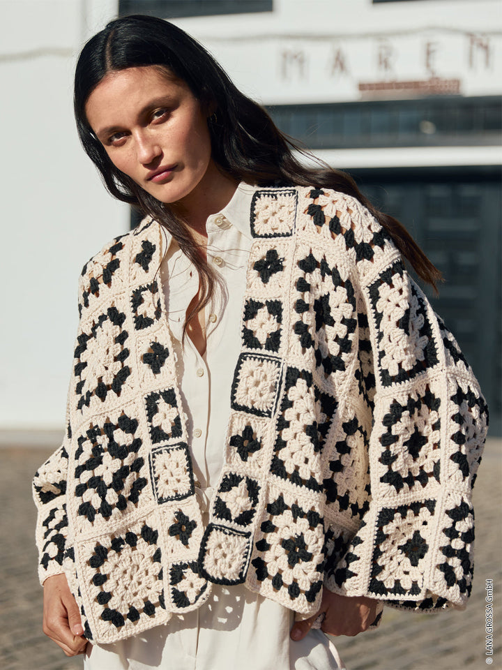 Häkelpaket Campo oversized Granny-Cardigan