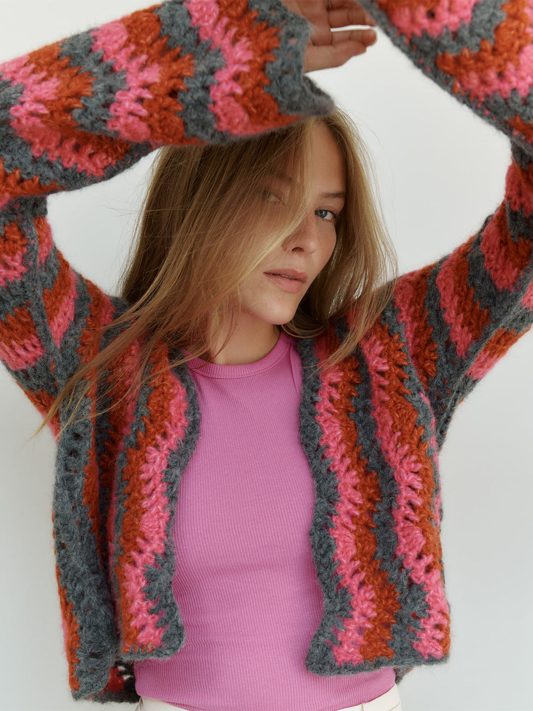 Häkelpaket Alpaca Air II Jacke – Knotten Wolle