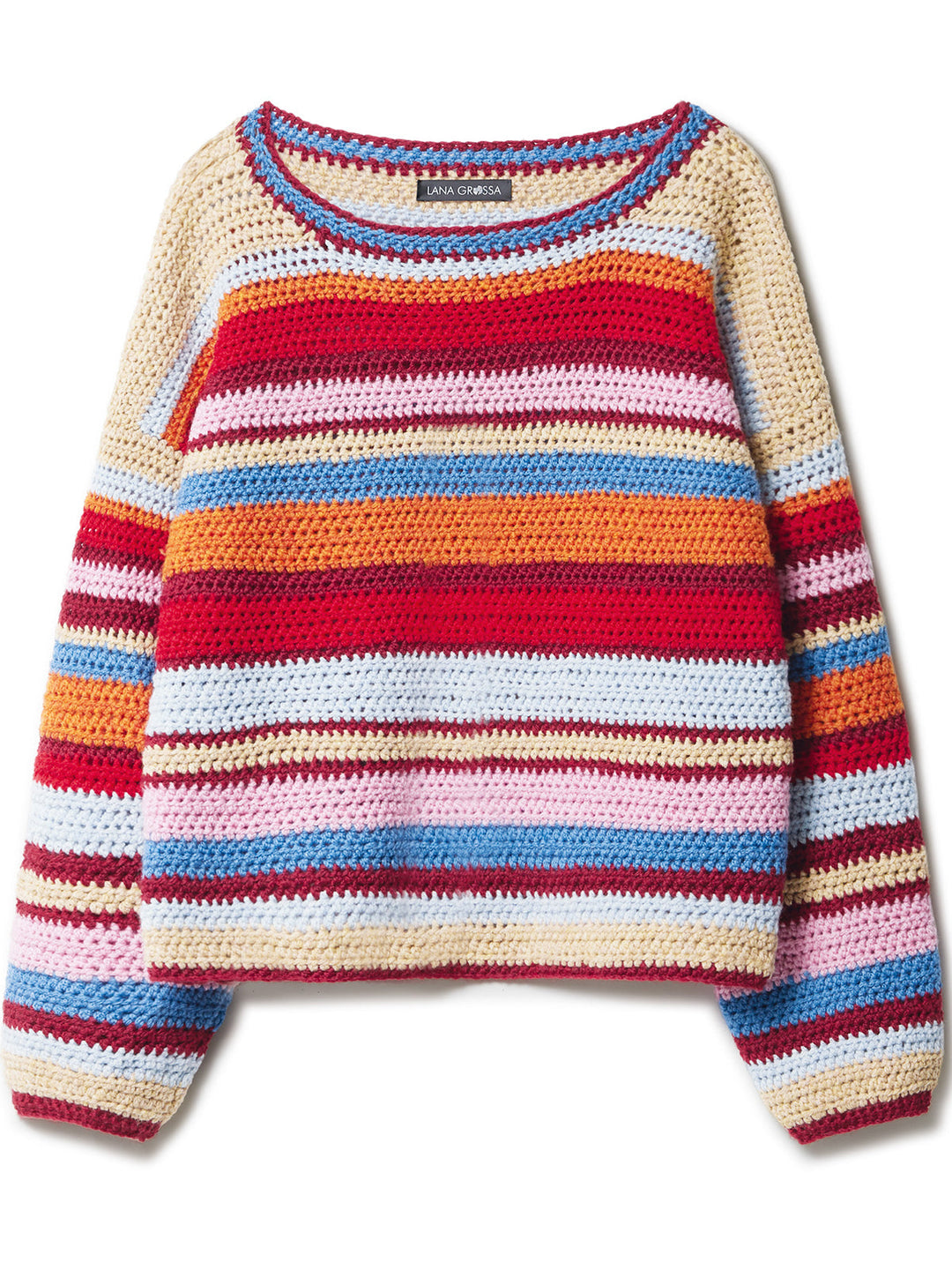 Häkelpaket Cool Merino Streifen Pullover