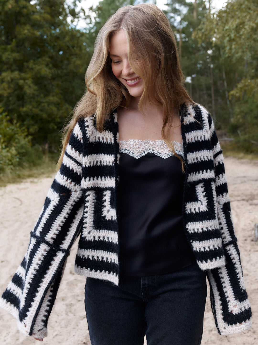 Häkelpaket Alpaca Air Granny Jacke