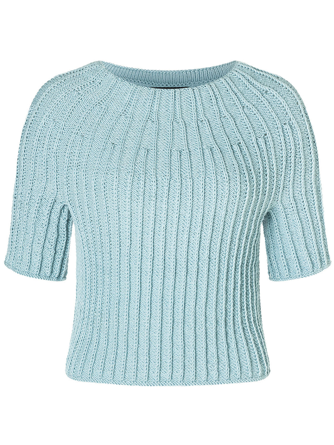Strickpaket Cool Wool Pullover mit Rundpasse - kurze Ärmel
