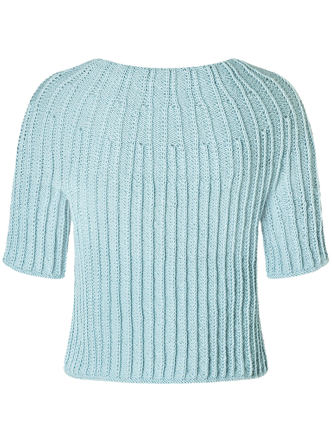 Strickpaket Cool Wool Pullover mit Rundpasse - kurze Ärmel