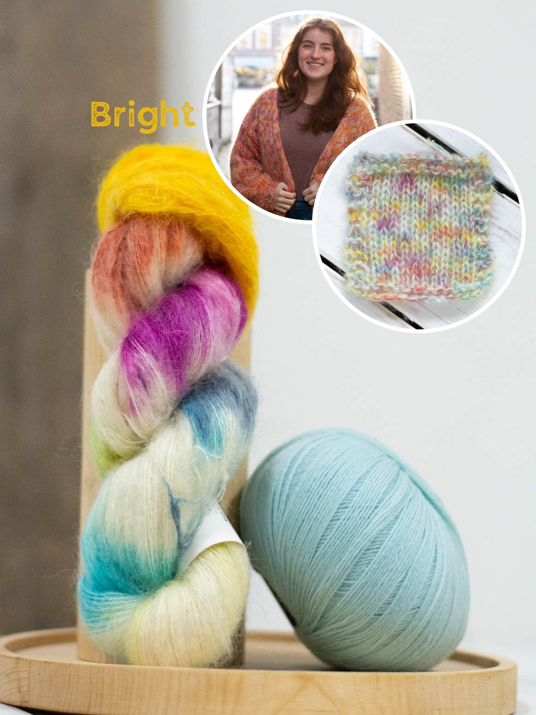 Strickpaket Bernadette Jacke - Silkhair Hand-Dyed