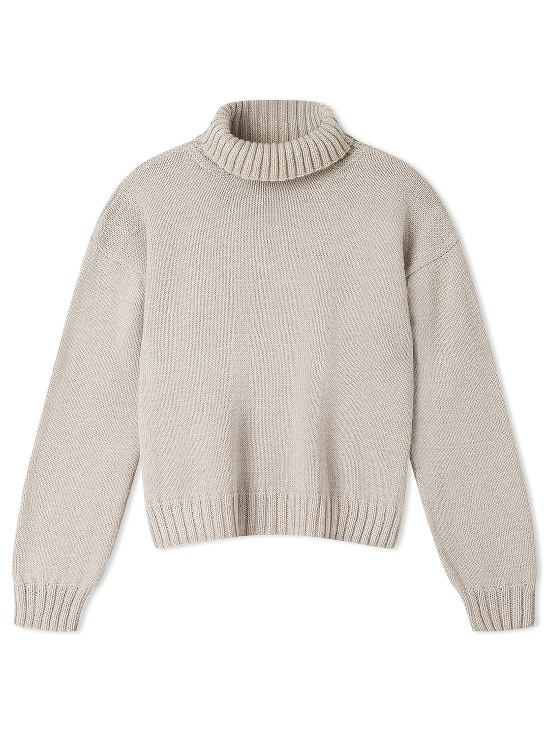 Strickpaket Cool Wool Rollkragenpullover