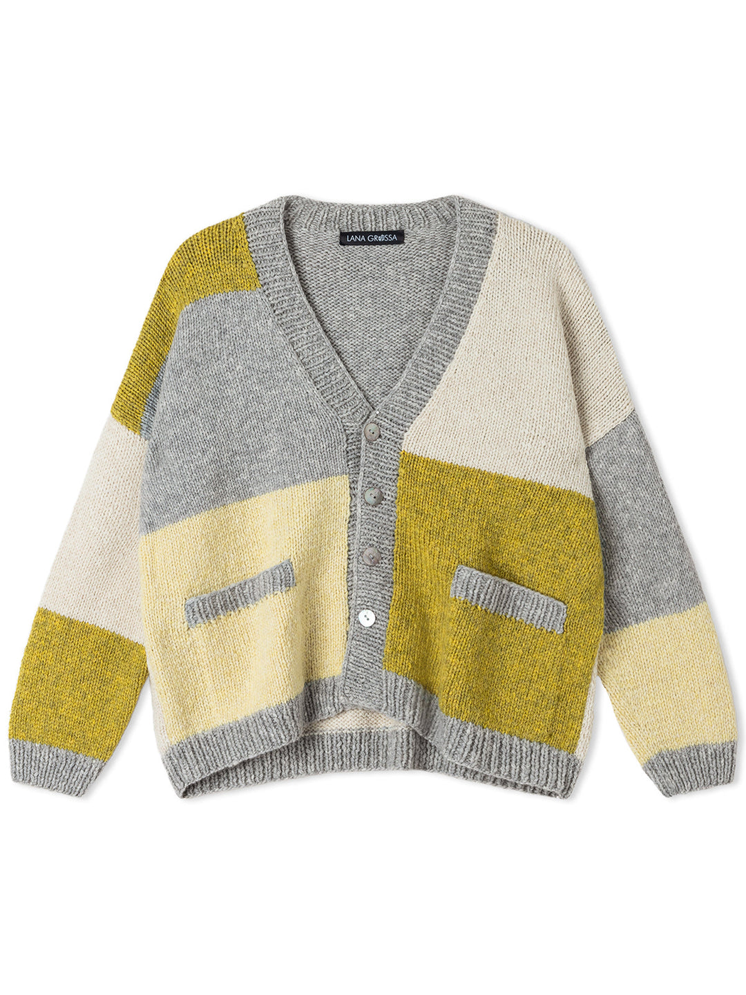 Strickpaket Cool Merino Color-Block-Jacke
