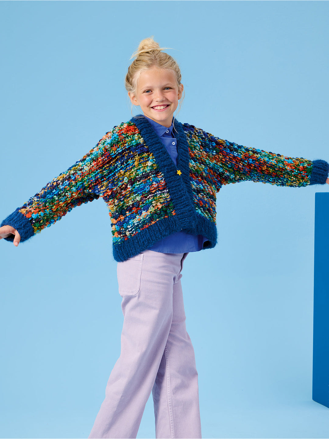 Strickpaket Crazy &amp; Baby Furry Noppenjacke