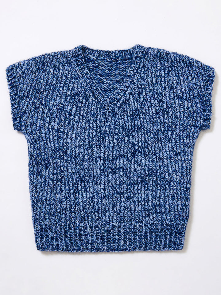 Strickpaket Brigitte no. 2 en 3 Melierter Pullunder
