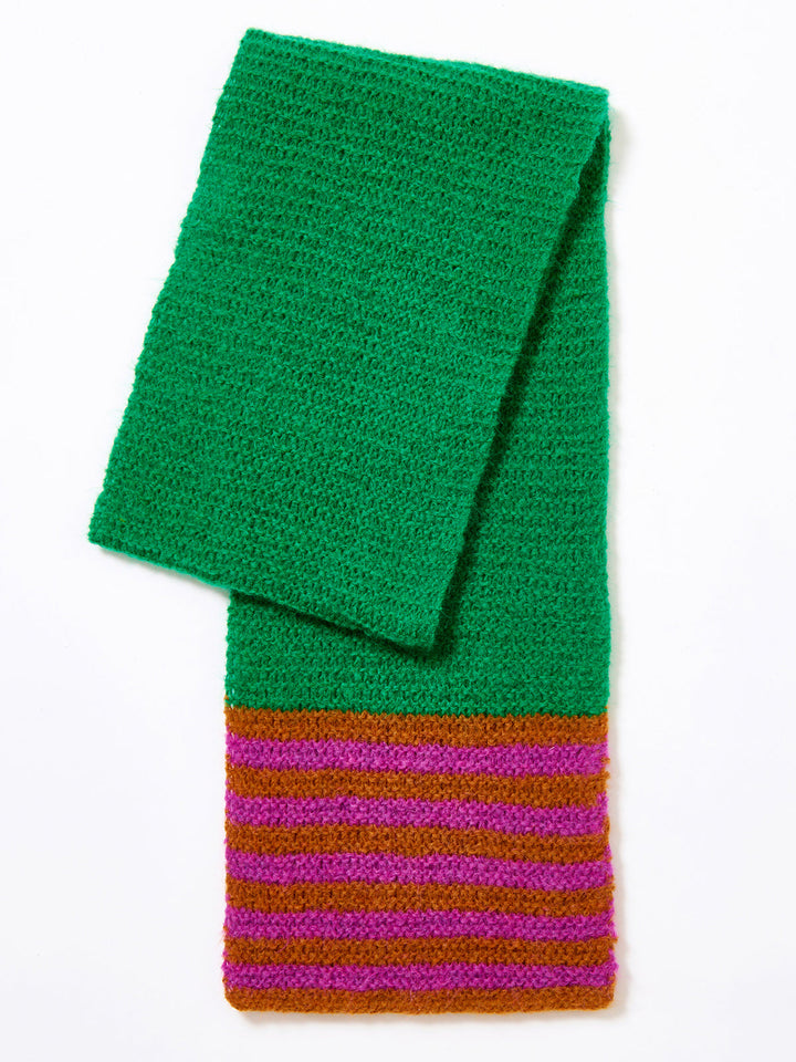 Strickpaket Brigitte no. 3 Schal mit Streifen