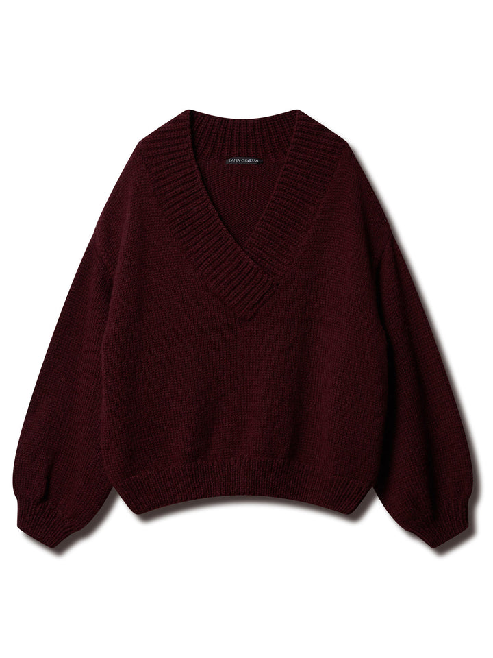 Strickpaket Cool Merino Pullover mit V-Ausschnitt