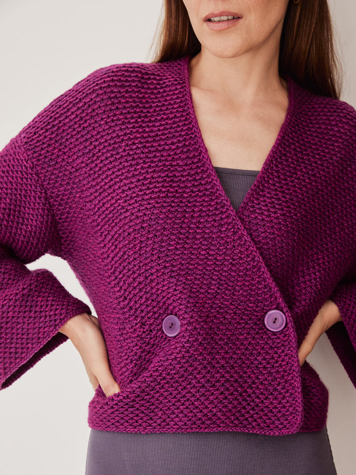 Strickpaket Cool Merino texturierte Jacke