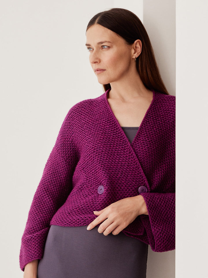 Strickpaket Cool Merino texturierte Jacke