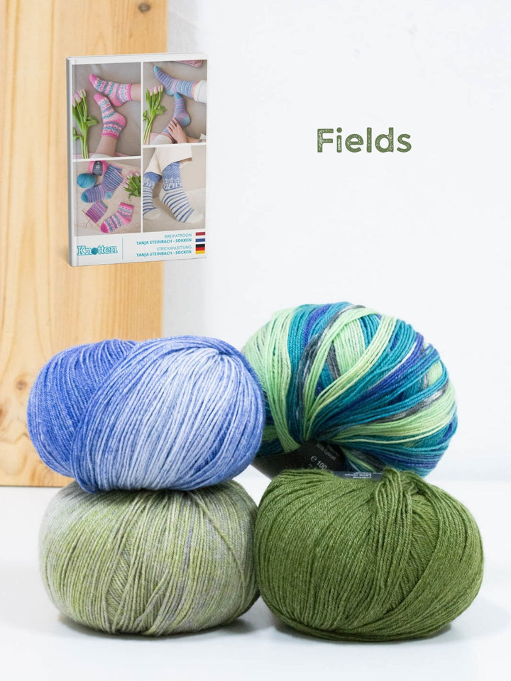 Strickpaket Frühlingssocken Woolycell Mix - Tanja Steinbach