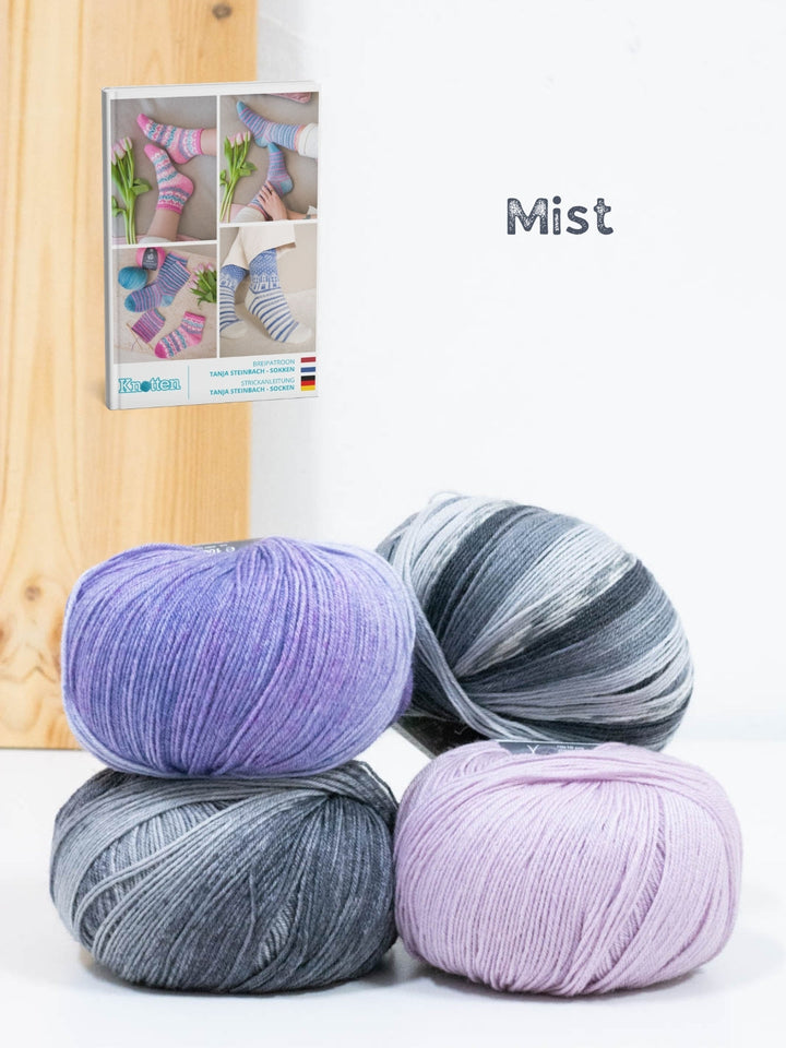 Strickpaket Frühlingssocken Woolycell Mix - Tanja Steinbach