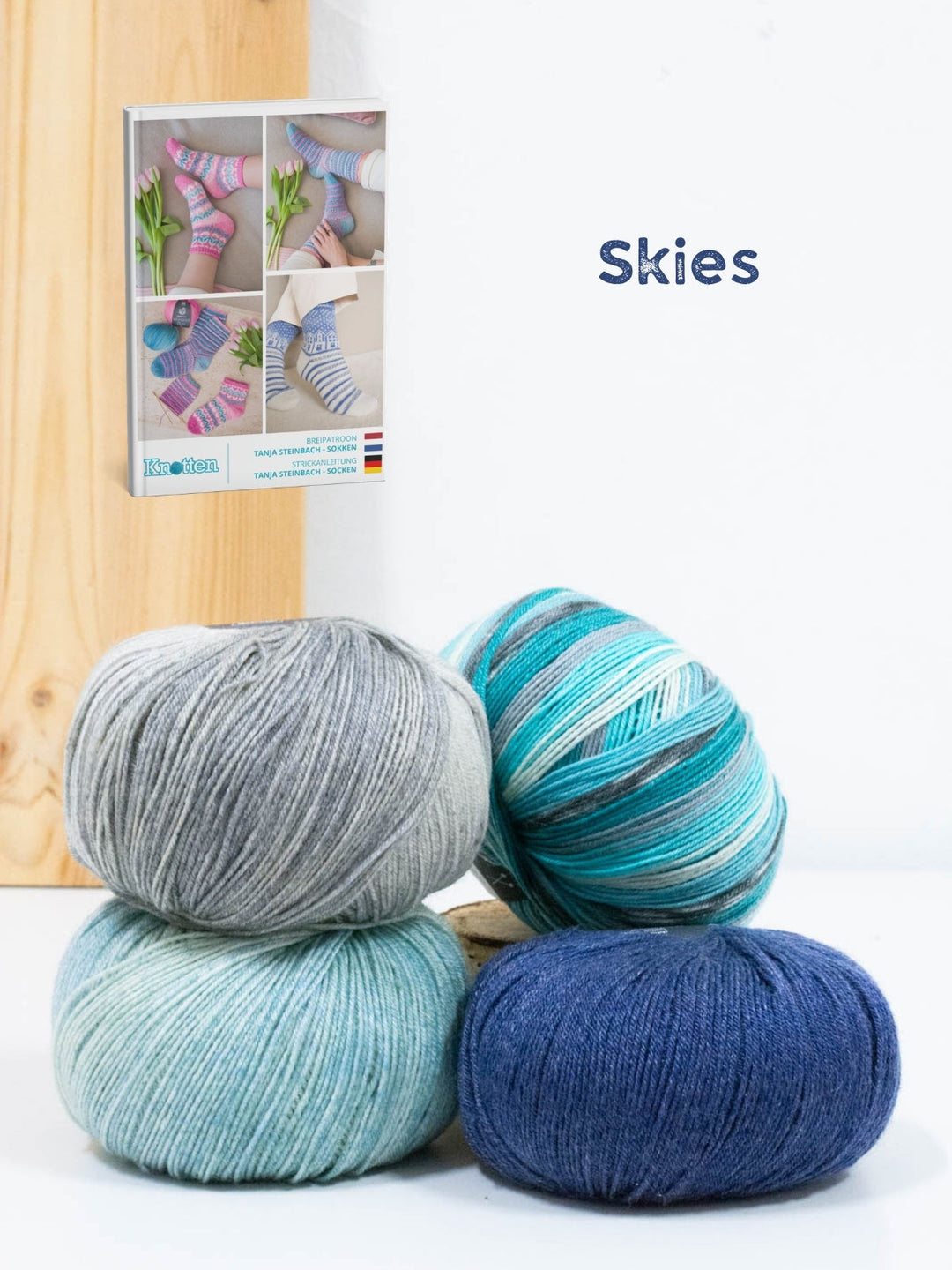 Strickpaket Frühlingssocken Woolycell Mix - Tanja Steinbach