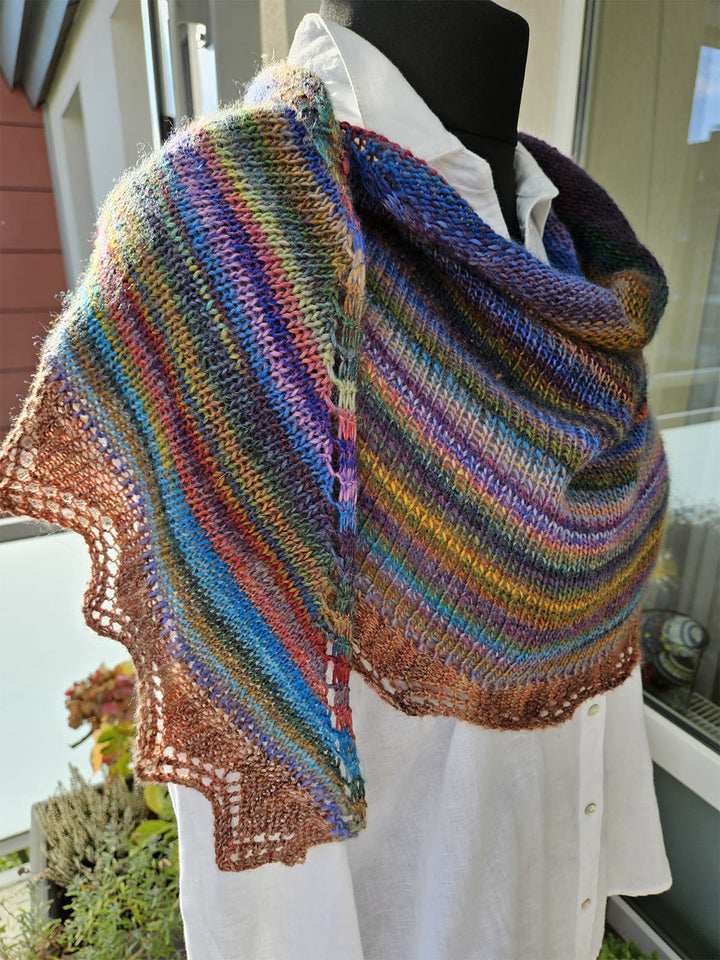 Strickpaket Lizas Tuch Silberfarn - Colorissimo