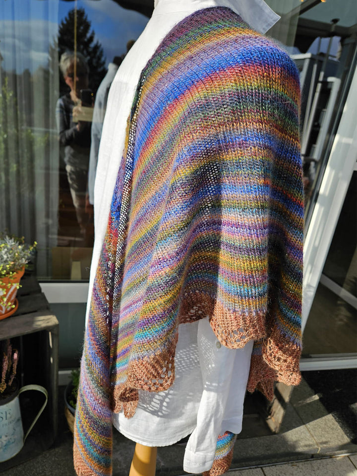 Strickpaket Lizas Tuch Silberfarn - Colorissimo