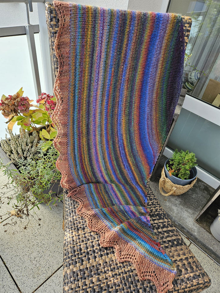 Strickpaket Lizas Tuch Silberfarn - Colorissimo